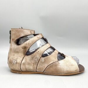 Roan Bed Stu Womens‎ 7.5 Winnie Gladiator Sandals Shoes Distressed Flats Rustic